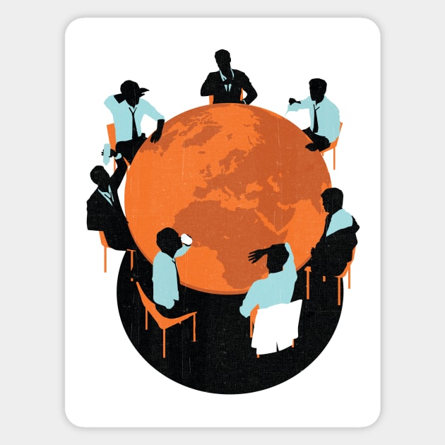 Climate debate Sticker by Neil Webb | Illustrator